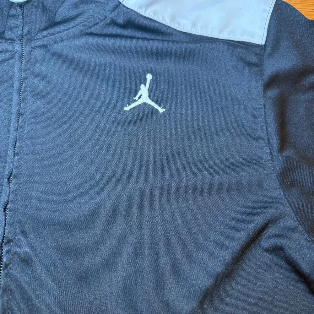 Jordan Track Jacket Full Zip Black Red‎ Gray Jumpman Logo Mens Medium